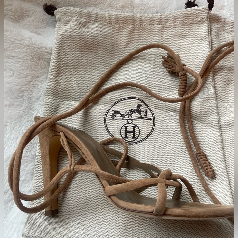 Hermes Suede Sandals - Sz 39